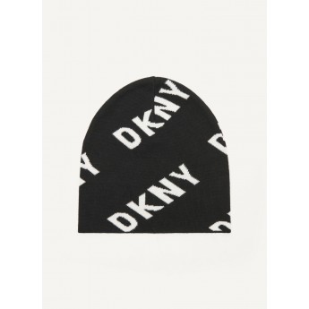 Шапка бини мужская DKNY V3090102 BLK черная, one size