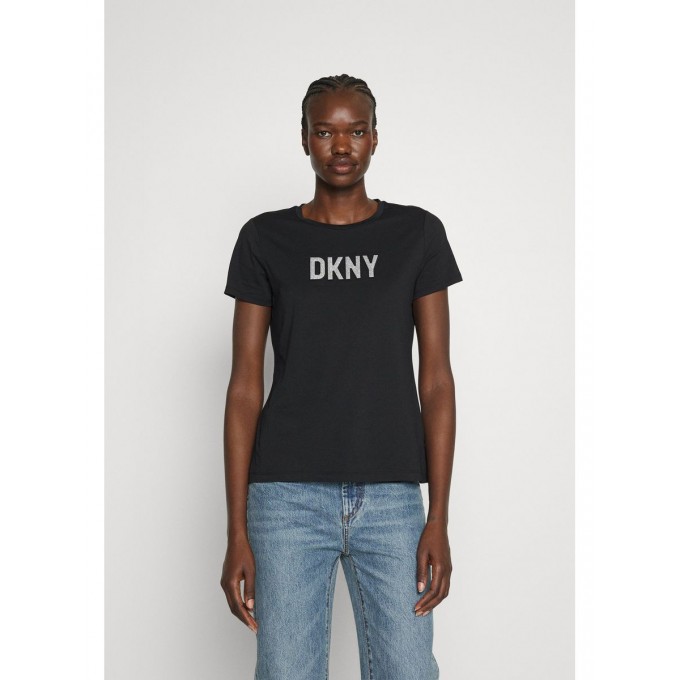 Футболка женская DKNY DK121D04B черная L ZALDK121D04B-Q11000L000